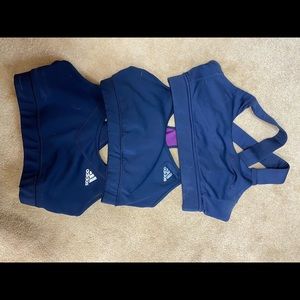 Navy adidas Sports bra